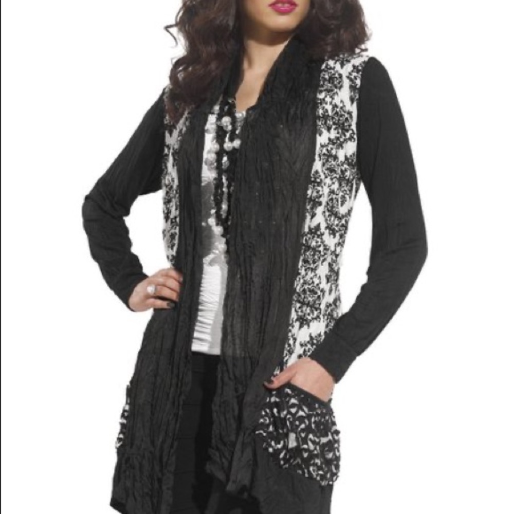 Tesoro Moda cardigan/long sweater/duster type